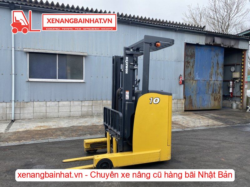 Xe nâng điện 1 tấn Komatsu FB10RW-15 nâng cao 3m SX 2016