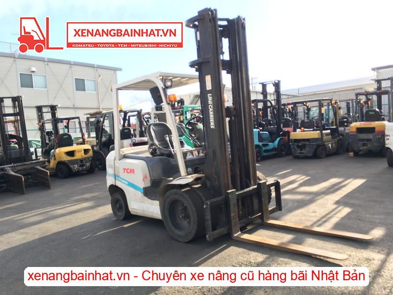 Xe nâng dầu 2.5 Tấn TCM FD25C13Z nâng cao 6m triple SX 2014