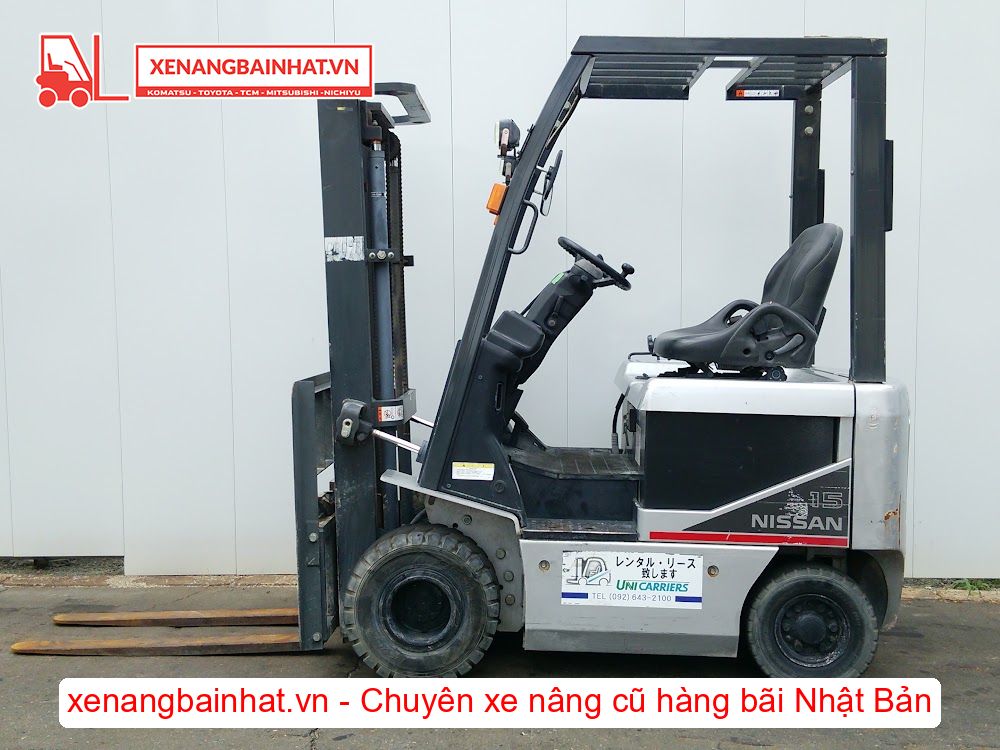 Xe nâng Điện 1.5 Tấn Nissan J1B1L15 (FB15) nâng cao 3m SX 2013