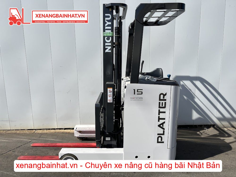Xe nâng Điện 1.5 Tấn NICHIYU FBRM15-85 nâng cao 3.5m SX 2021