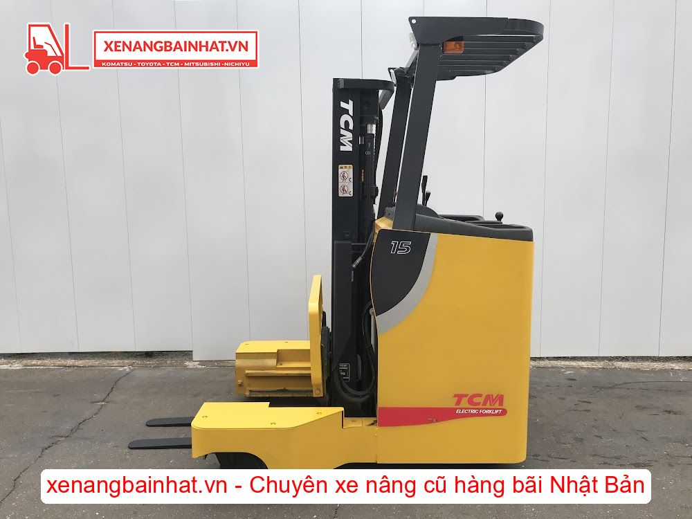 Xe nâng Điện 1.5 Tấn TCM FRB15-8M nâng cao 3m SX 2011