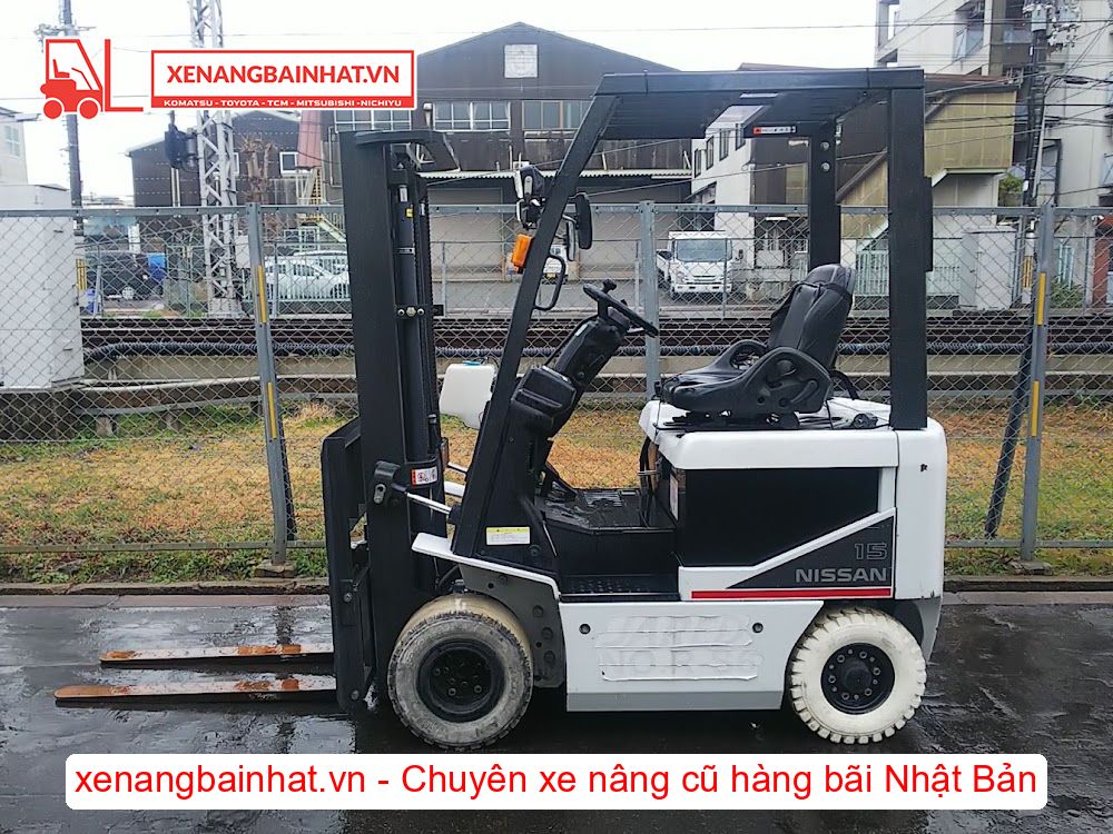 Xe nâng Điện 1.5 Tấn Nissan J1B1L15 (FB15) nâng cao 3m SX 2011