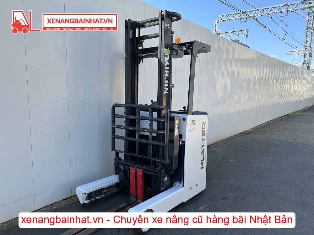 Xe nâng Điện 1.5 Tấn NICHIYU FBRM15-80B nâng cao 4m SX 2016