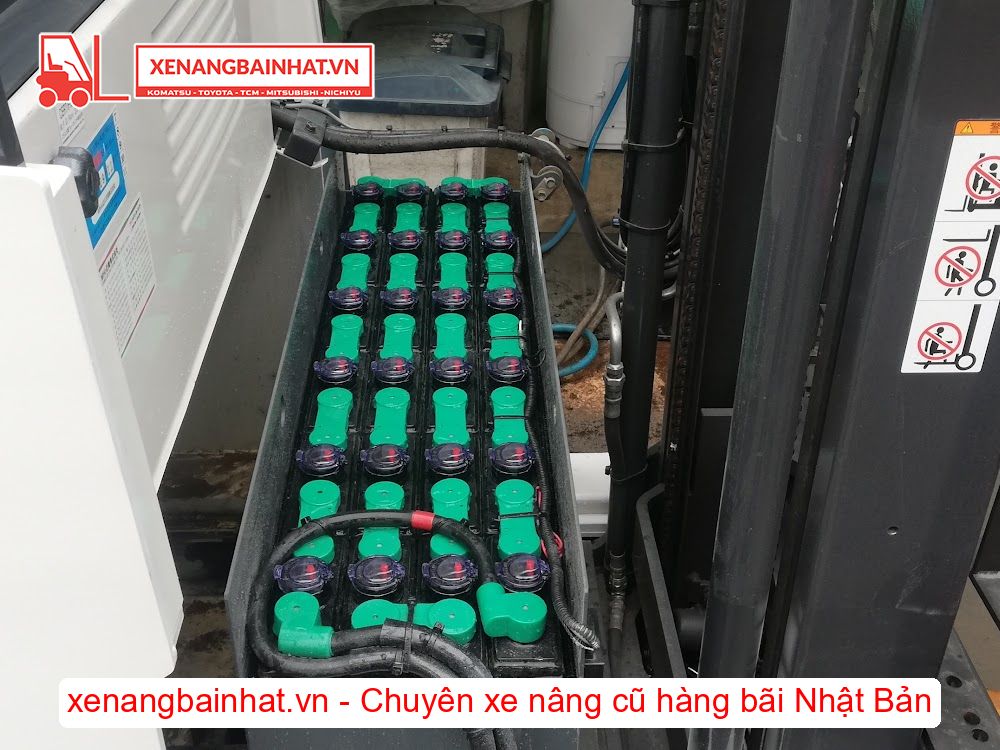 Xe nâng Điện 1 Tấn NICHIYU FBRM10-80 nâng cao 3m SX 2016