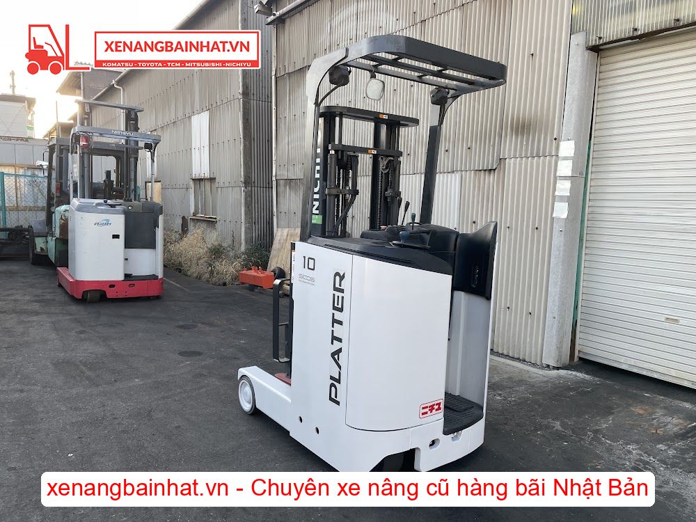 Xe nâng Điện 1 Tấn NICHIYU FBRM10N-80 nâng cao 3m SX 2015