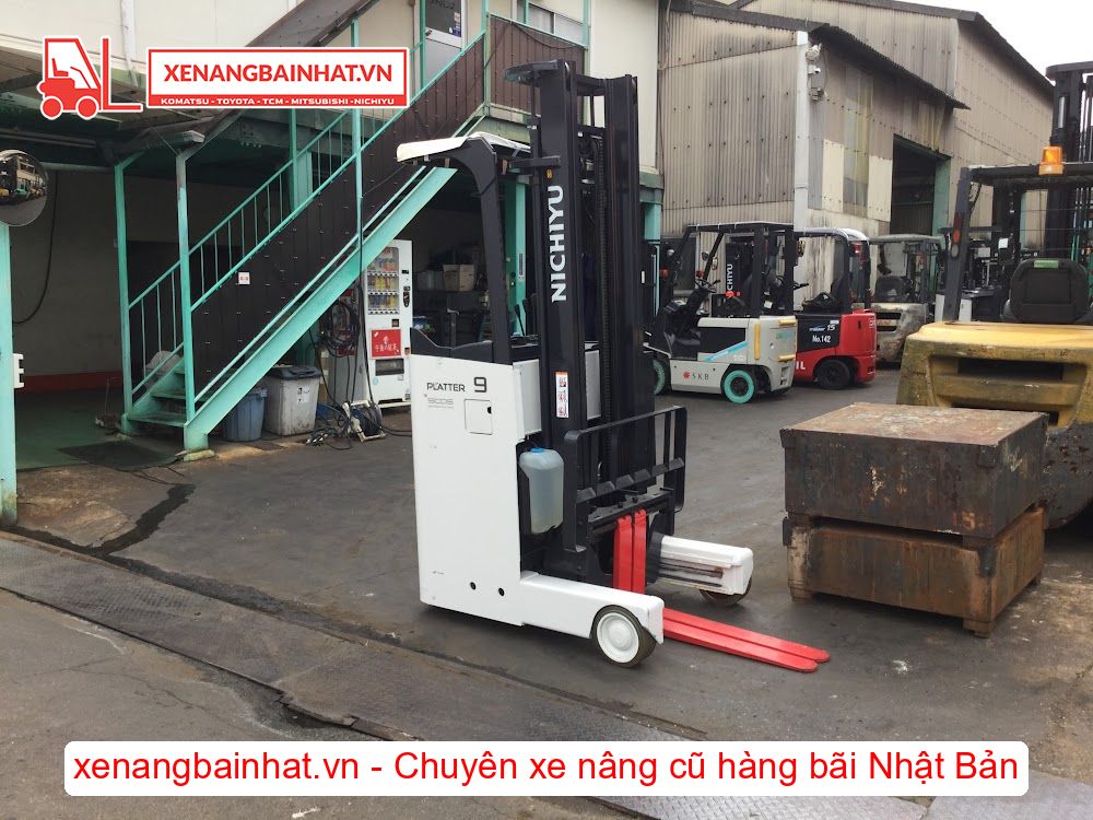 Xe nâng Điện 900Kg NICHIYU FBRM9N-85 nâng cao 4m SX 2020