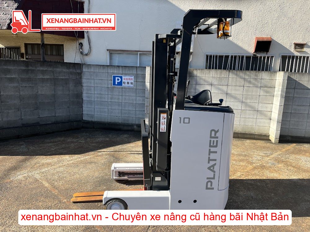 Xe nâng Điện 1 Tấn NICHIYU FBRM10N-80B nâng cao 3m SX 2017