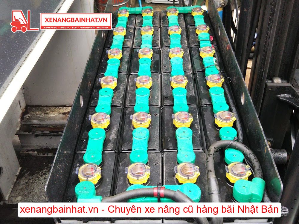 Xe nâng Điện 1.5 Tấn UNICARRIERS FRHB15-8 nâng cao 4.5m SX 2014