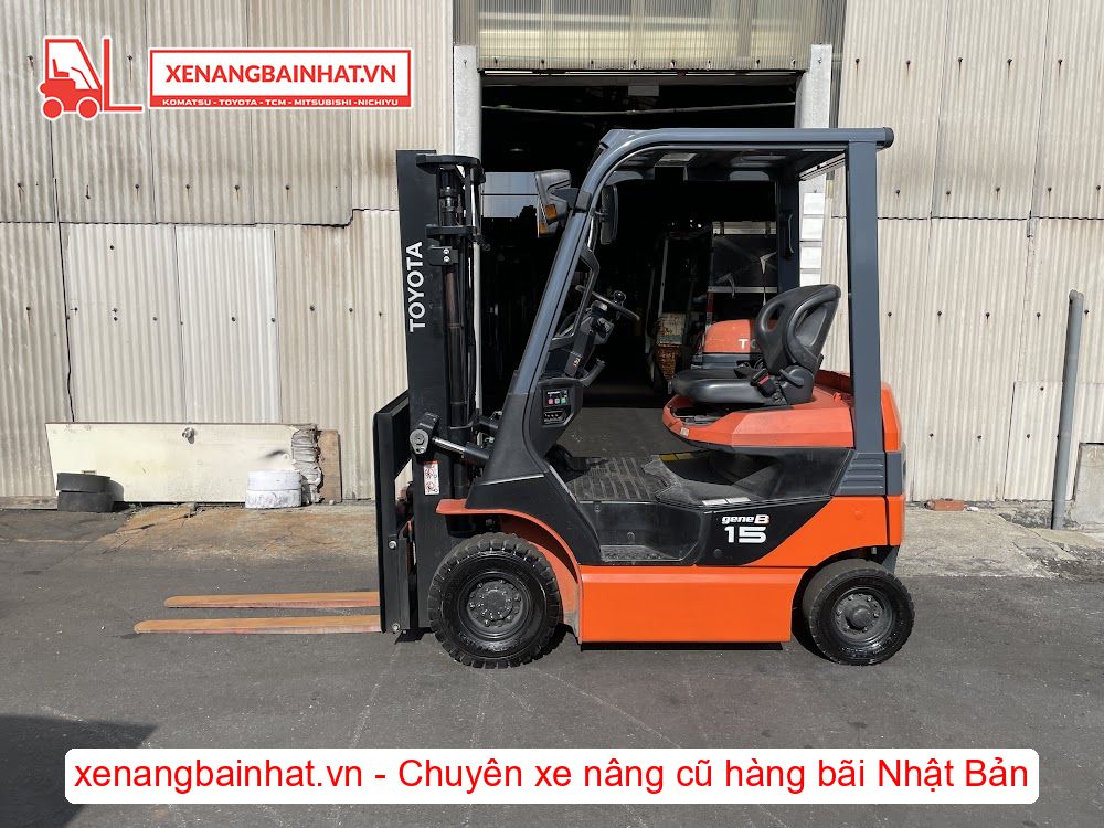 Xe nâng Điện 1.5 Tấn TOYOTA 8FB15 nâng cao 3m SX 2019