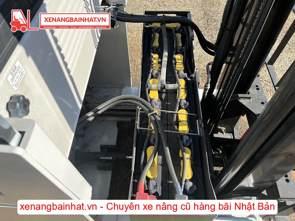Xe nâng Điện 1 Tấn NICHIYU FBRM10N-80B nâng cao 3m SX 2017