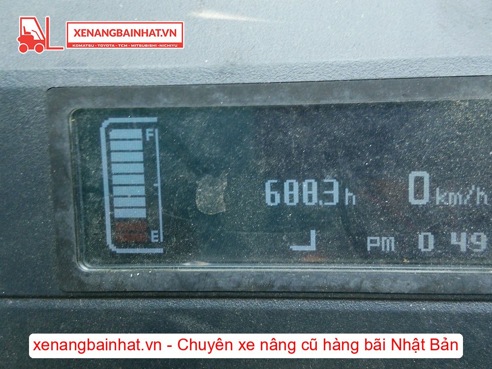 Xe nâng Điện 900Kg NICHIYU FBRM9N-80 nâng cao 3m SX 2015