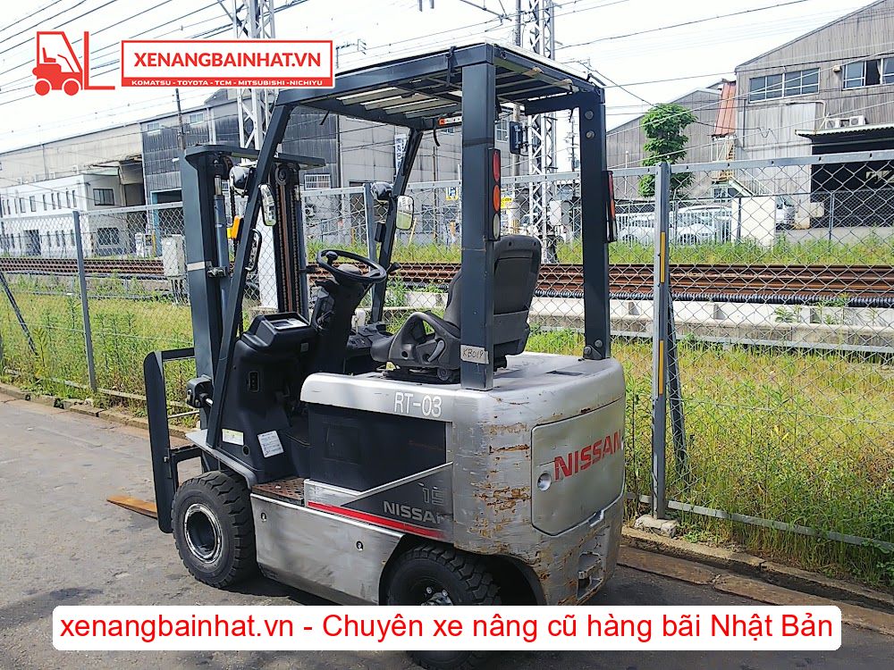 Xe nâng Điện 1.5 Tấn Nissan K1B1R15 (FB15) nâng cao 3m SX 2009