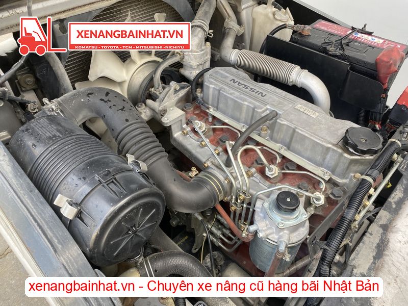 Xe nâng dầu 1.8 Tấn Nissan FL01A18 nâng cao 3m SX 2006