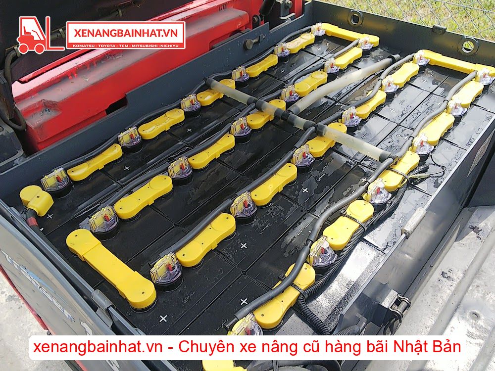 Xe nâng Điện 1.8 Tấn NICHIYU FB18PN-75 nâng cao 3m SX 2005