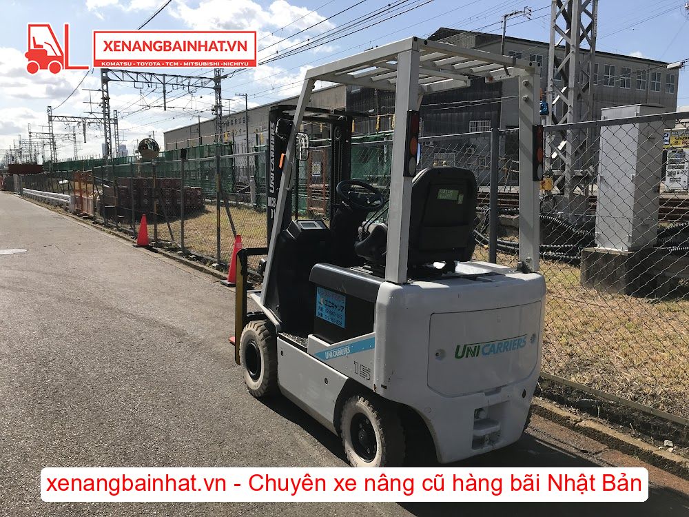 Xe nâng Điện 1.5 Tấn UNICARRIERS J1B1L15 (FB15) nâng cao 3m SX 2015