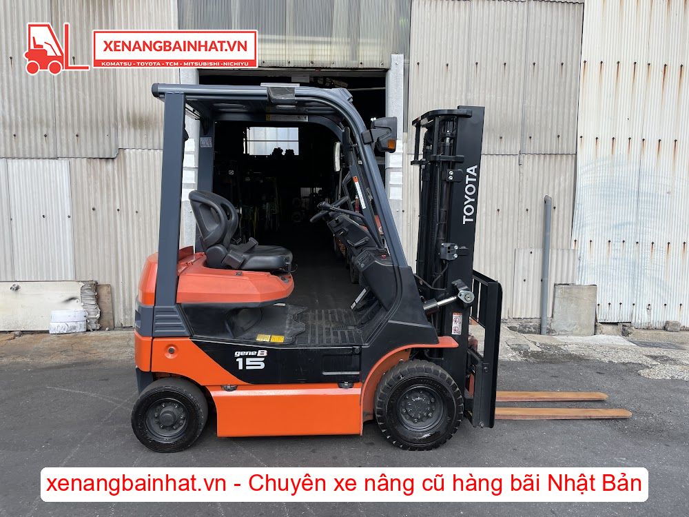 Xe nâng Điện 1.5 Tấn TOYOTA 8FB15 nâng cao 3m SX 2019