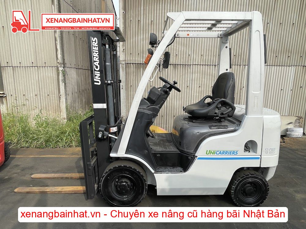 Xe nâng dầu 1.5 Tấn Nissan P1F1A15D nâng cao 3m SX 2014