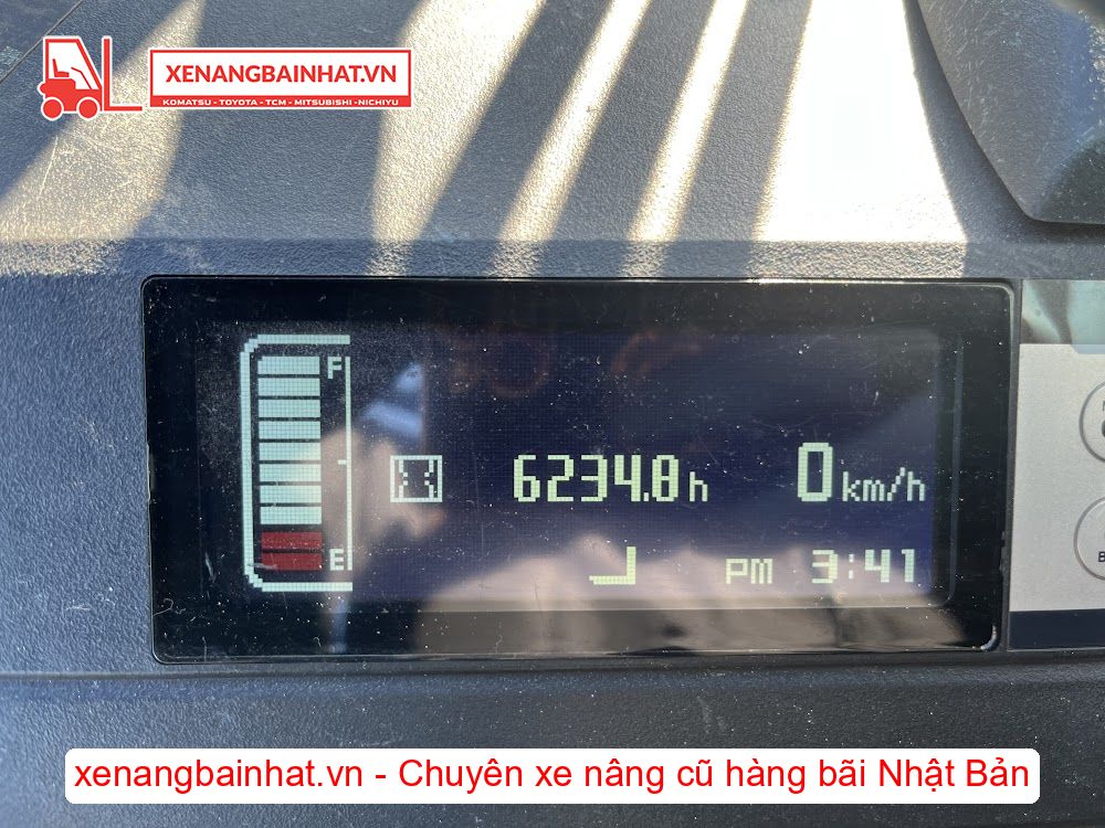 Xe nâng Điện 1 Tấn NICHIYU FBRM10N-80B nâng cao 3m SX 2017