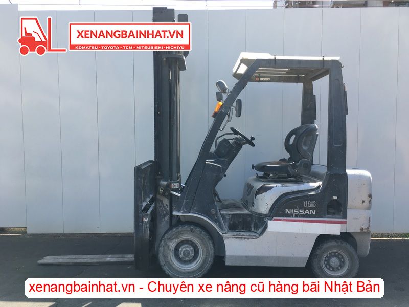 Xe nâng dầu 1.8 Tấn Nissan FL01A18 nâng cao 4m SX 2006