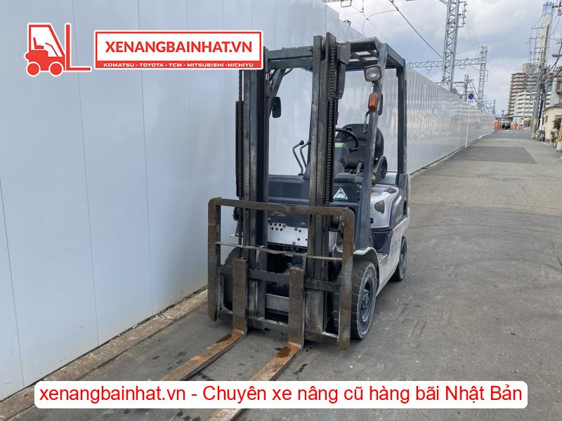 Xe nâng dầu 1.8 Tấn Nissan FL01A18 nâng cao 3m SX 2006