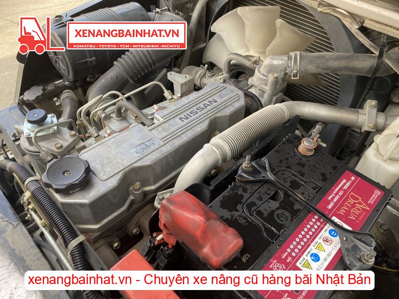 Xe nâng dầu 1.8 Tấn Nissan FL01A18 nâng cao 3m SX 2006