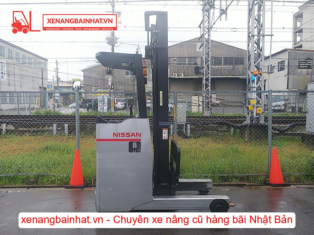 Xe nâng Điện 1.5 Tấn Nissan YU01F15 (FBR15) nâng cao 4.5m SX 2012