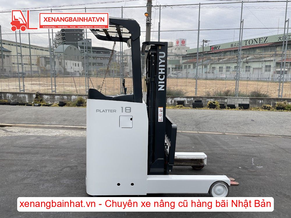 Xe nâng Điện 1.8 Tấn NICHIYU FBRM18-80 nâng cao 3m SX 2019