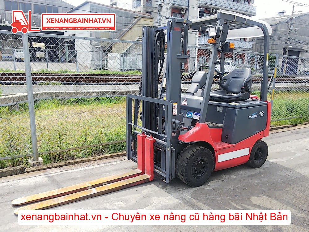 Xe nâng Điện 1.8 Tấn NICHIYU FB18PN-75 nâng cao 3m SX 2005