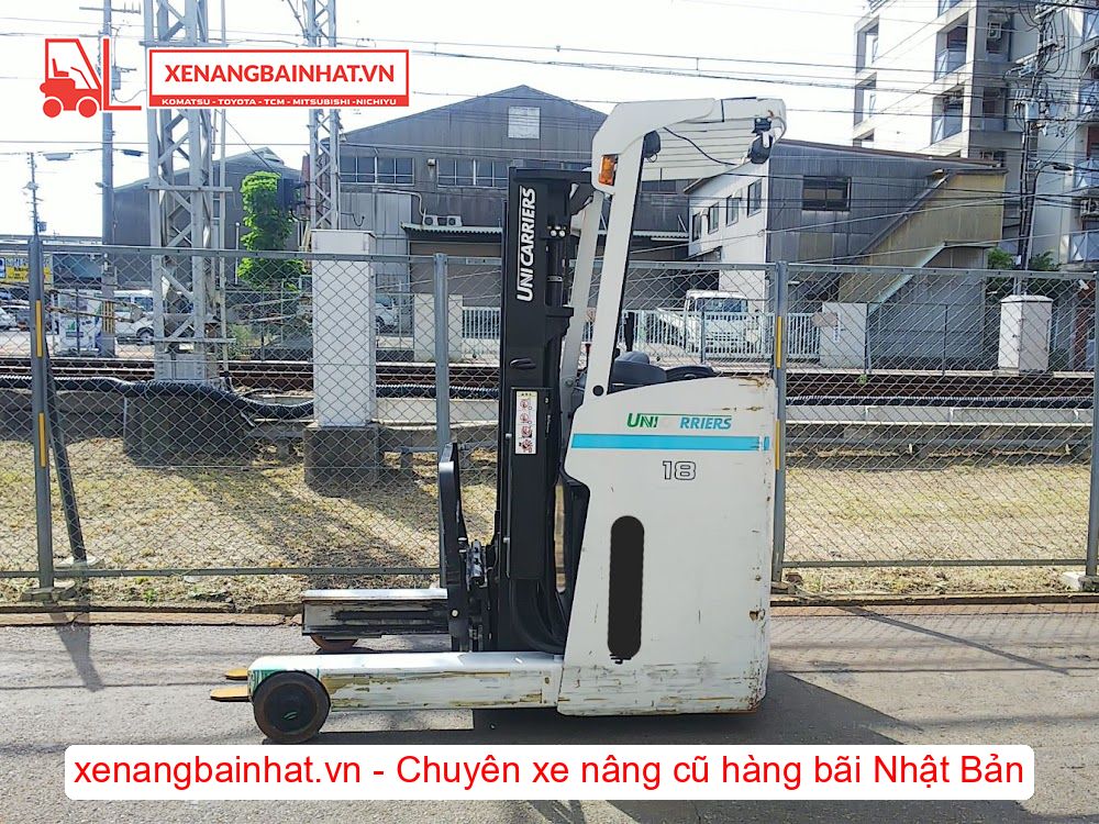 Xe nâng Điện 1.8 Tấn UNICARRIERS 1R1F18 (FBR18) nâng cao 3m SX 2014
