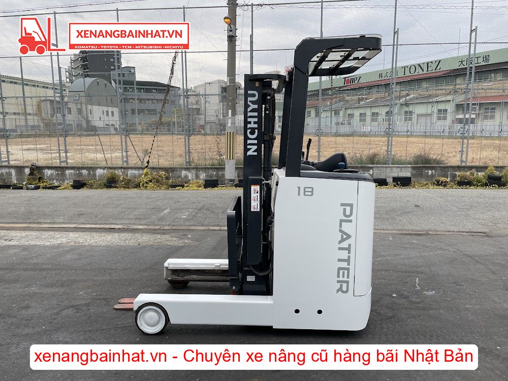 Xe nâng Điện 1.8 Tấn NICHIYU FBRM18-80 nâng cao 3m SX 2019