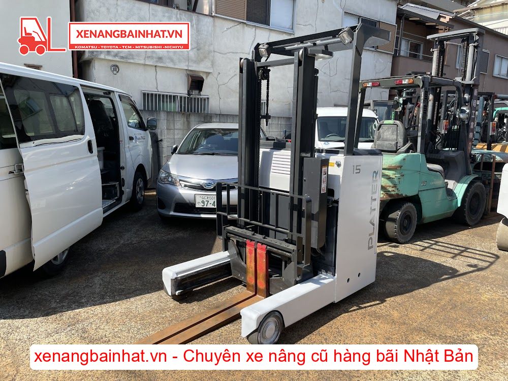 Xe nâng Điện 1.5 Tấn NICHIYU FBRM15-80 nâng cao 3m SX 2015