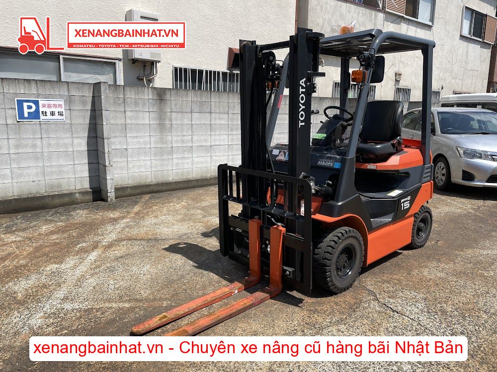 Xe nâng Điện 1.5 Tấn TOYOTA 8FB15 nâng cao 3m SX 2020