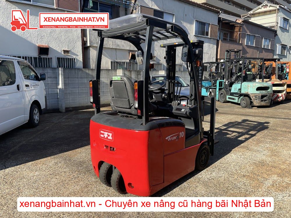Xe nâng Điện 1 Tấn NICHIYU FBT10PN-80B nâng cao 3m SX 2017