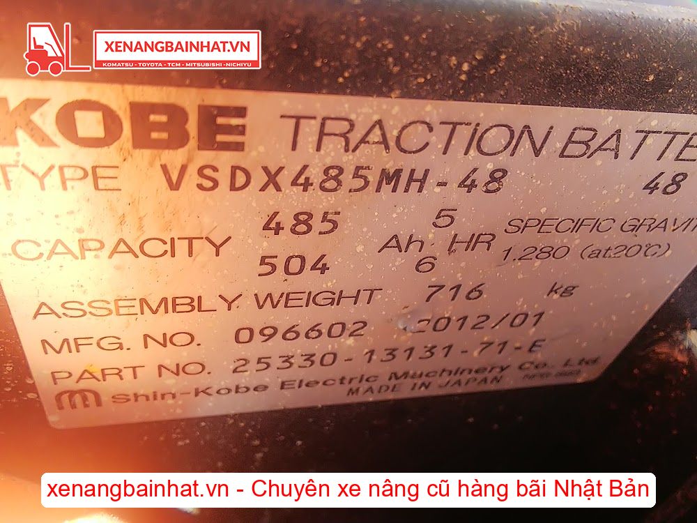 Xe nâng Điện 1.5 Tấn TOYOTA 7FBL15 nâng cao 4m SX 2007