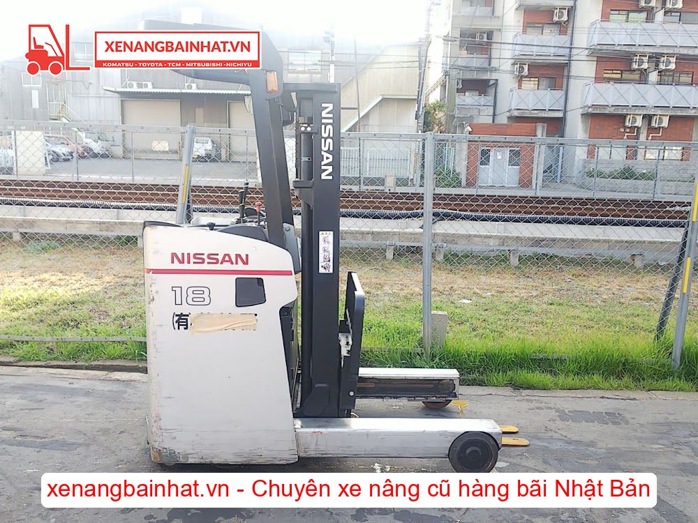 Xe nâng Điện 1.8 Tấn Nissan 1R1F18 (FBR18) nâng cao 3m SX 2012