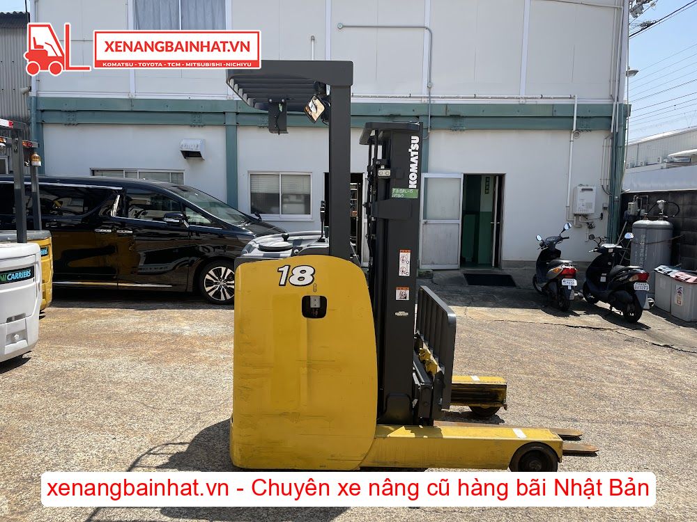 Xe nâng Điện 1.8 Tấn KOMATSU FB18RL-15 nâng cao 3m SX 2018