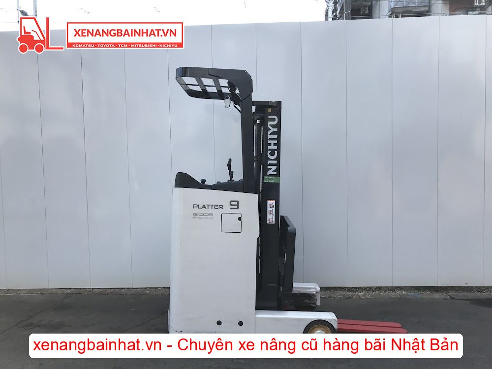 Xe nâng Điện 900Kg NICHIYU FBRM9N-80 nâng cao 3m SX 2015