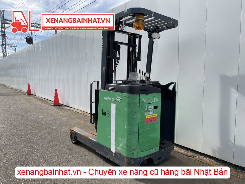 Xe nâng Điện 1.8 Tấn TOYOTA 7FBR18 nâng cao 3.3m SX 2016