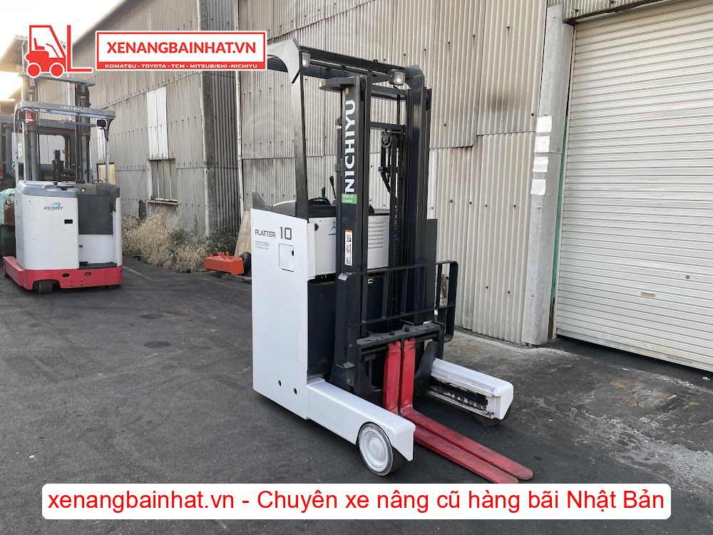 Xe nâng Điện 1 Tấn NICHIYU FBRM10N-80 nâng cao 3m SX 2015