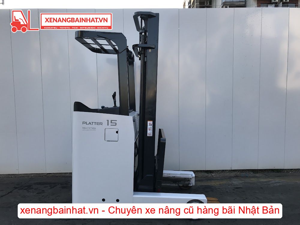 Xe nâng Điện 1.5 Tấn NICHIYU FBRM15-80 nâng cao 4m SX 2016