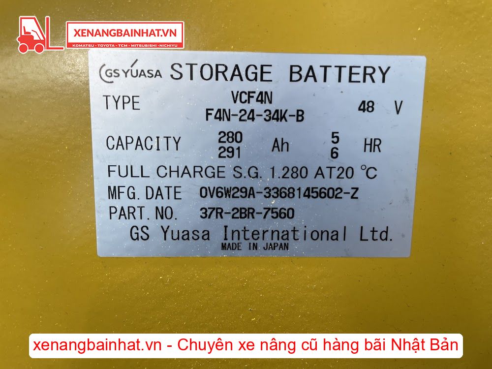 Xe nâng Điện 1.8 Tấn KOMATSU FB18RL-15 nâng cao 3m SX 2018