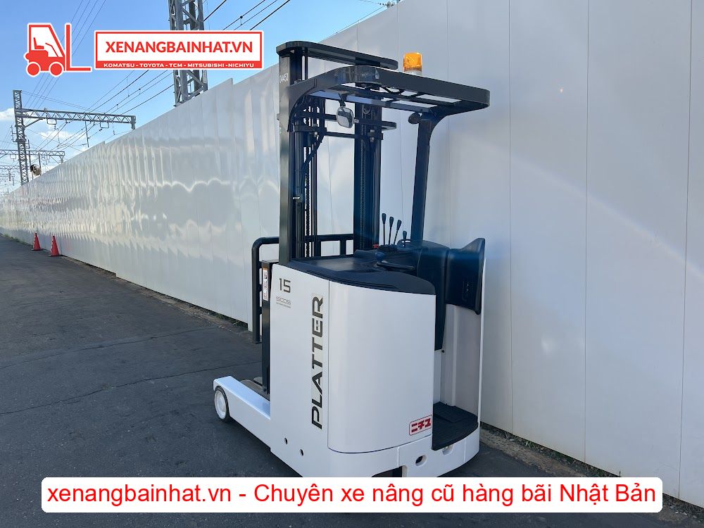 Xe nâng Điện 1.5 Tấn NICHIYU FBRM15-80B nâng cao 4m SX 2016