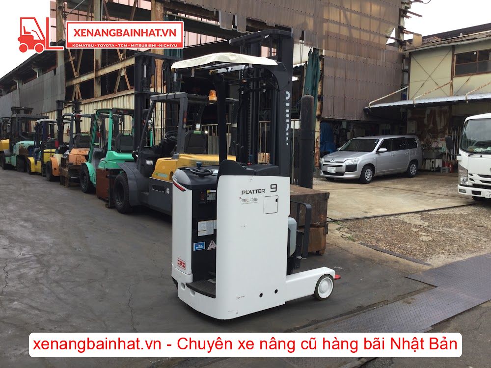 Xe nâng Điện 900Kg NICHIYU FBRM9N-85 nâng cao 4m SX 2020