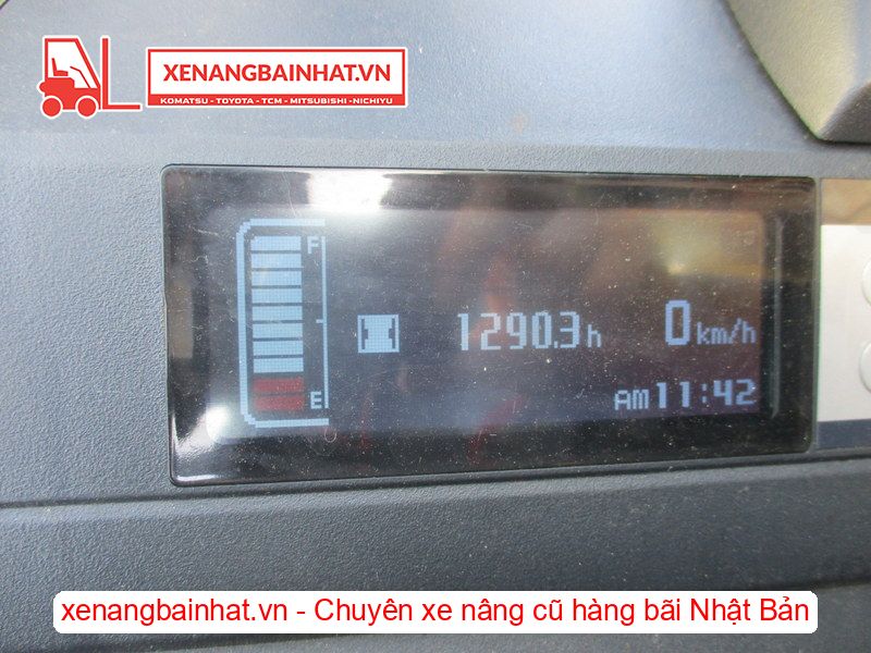 Xe nâng Điện 900Kg NICHIYU FBRM9N-80 nâng cao 3m SX 2018