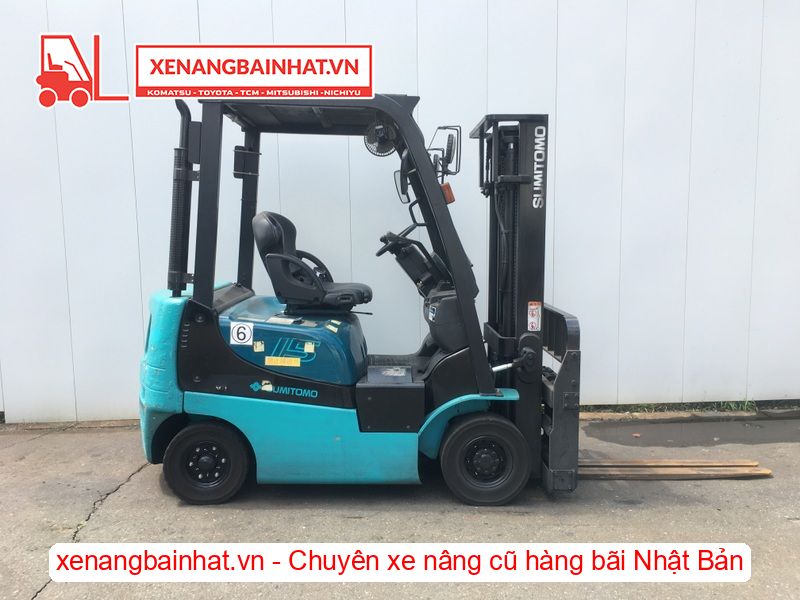 Xe nâng dầu 1.5 Tấn SUMITOMO 03FD15PAXI92D nâng cao 3m SX 2014
