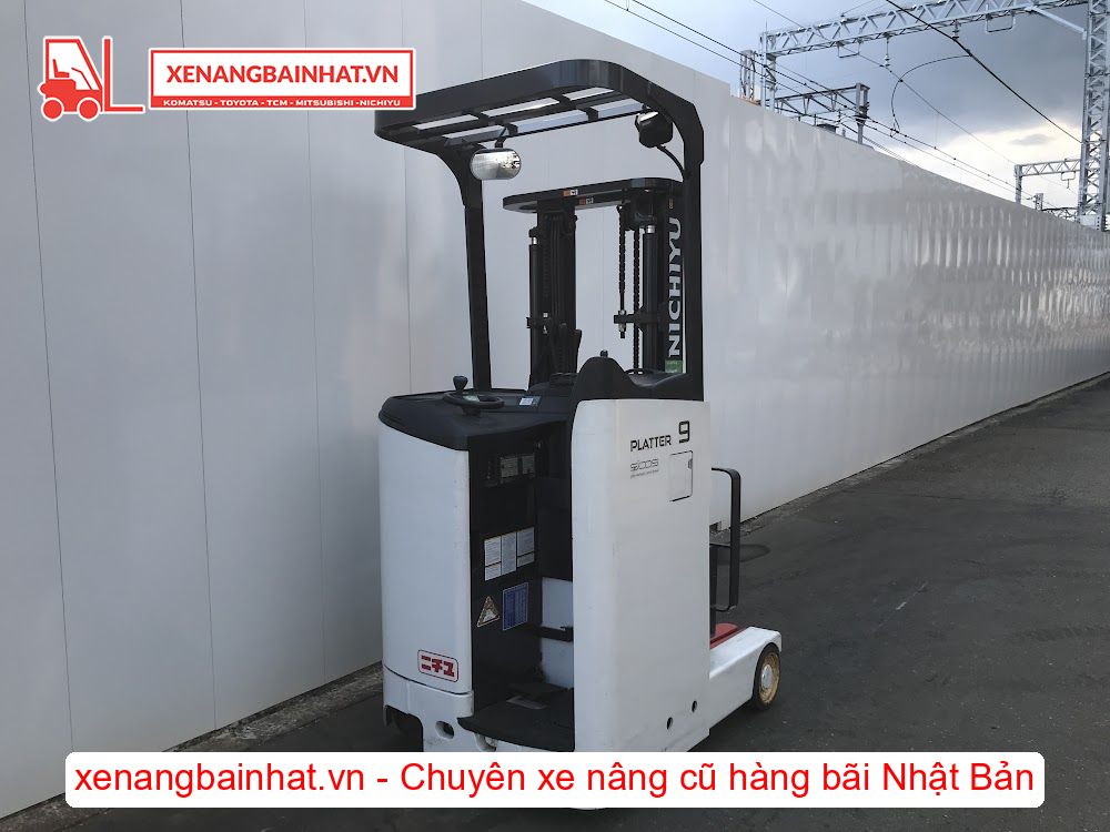 Xe nâng Điện 900Kg NICHIYU FBRM9N-80 nâng cao 3m SX 2015