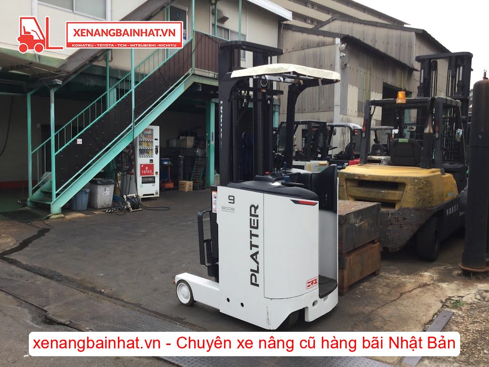 Xe nâng Điện 900Kg NICHIYU FBRM9N-85 nâng cao 4m SX 2020