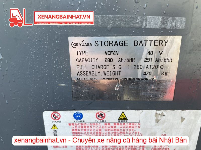 Xe nâng Điện 1.5 Tấn TOYOTA 7FBR15 nâng cao 4.3m SX 2015