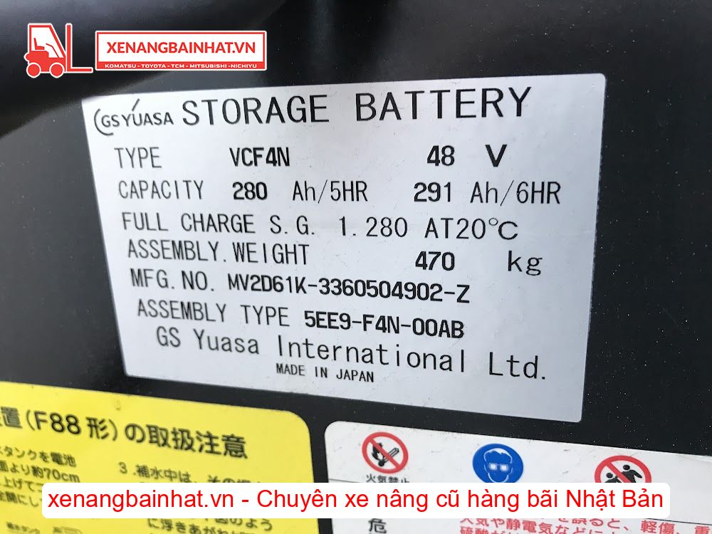 Xe nâng Điện 1.5 Tấn NICHIYU FBRM15-80 nâng cao 4m SX 2016