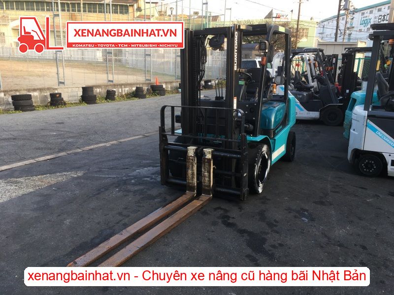 Xe nâng dầu 3 Tấn SUMITOMO 13FD30PAXI98D nâng cao 3m SX 2010